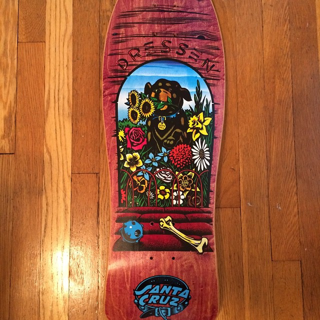 Vintage 1989 nos Santa Cruz Eric Dressen going up on eBay tonight #skater #stakeboarding #thrasher #santacruz